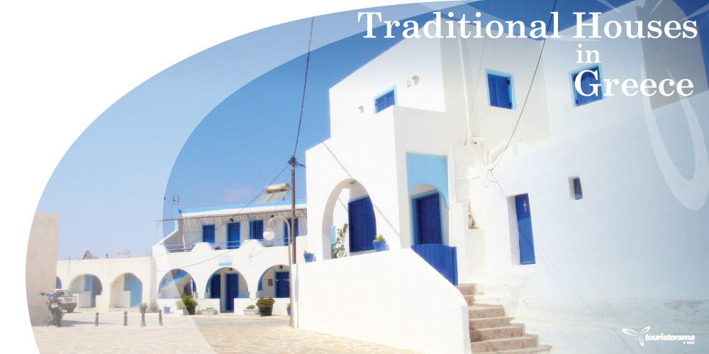 Greece traditional houses