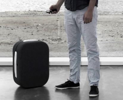 Robot suitcase that follows you around