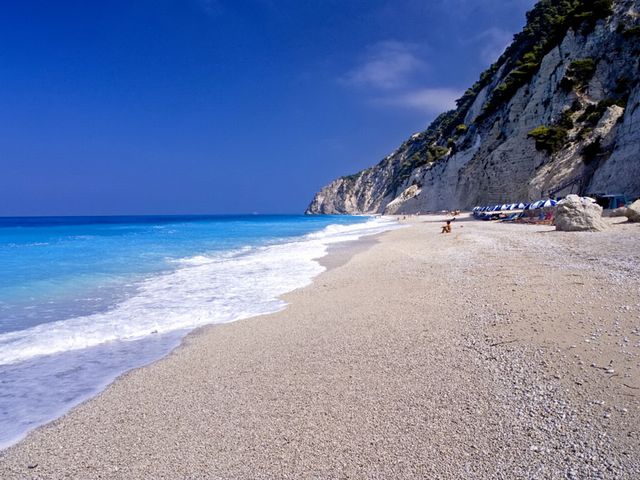 Egremnoi Beach in Lefkada